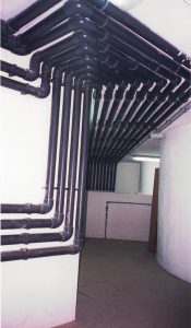trazado tuberías PVC piscina